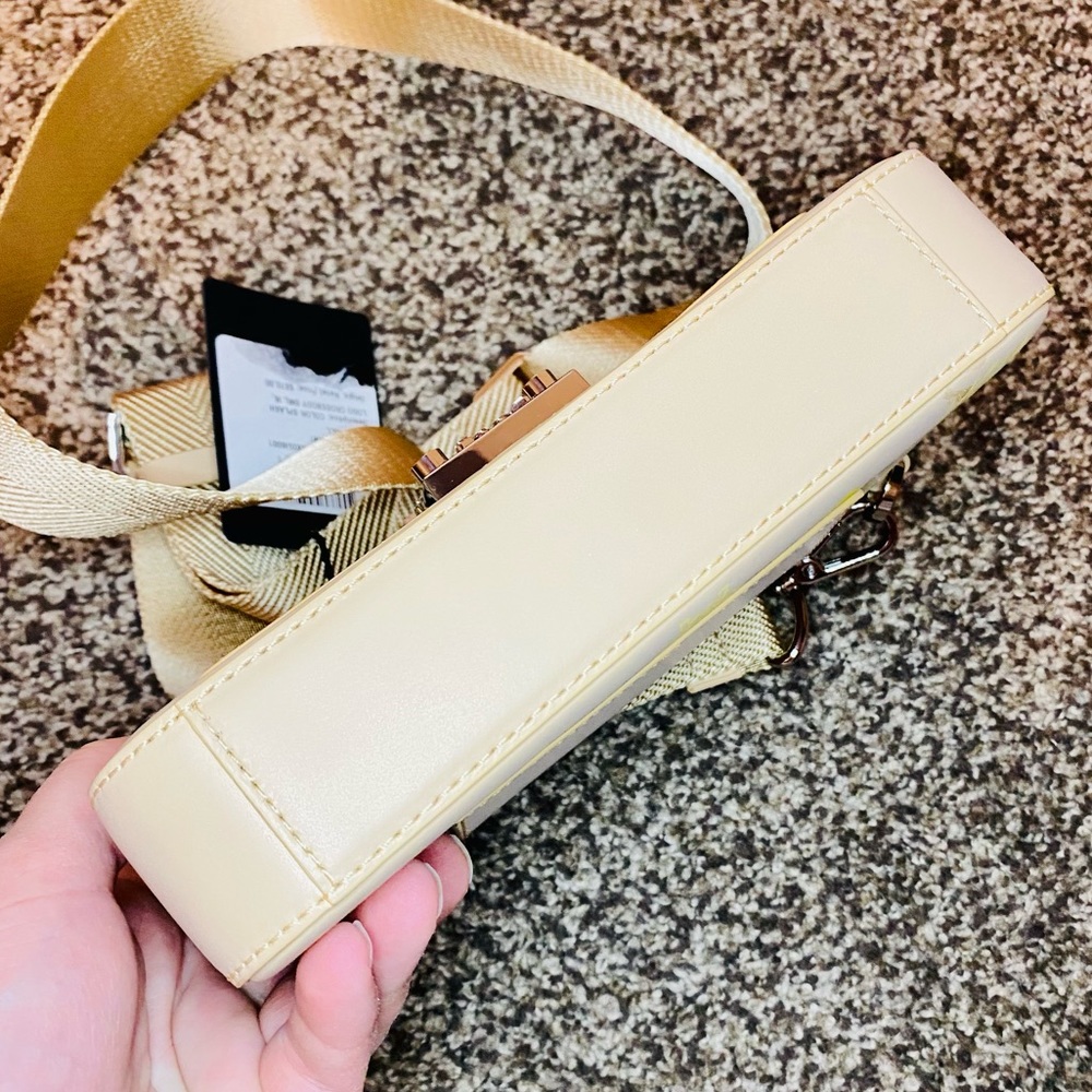 NEW! MCM Millie Yellow Small Color Splash Logo Leather Crossbody Bag - Picture 13 of 17